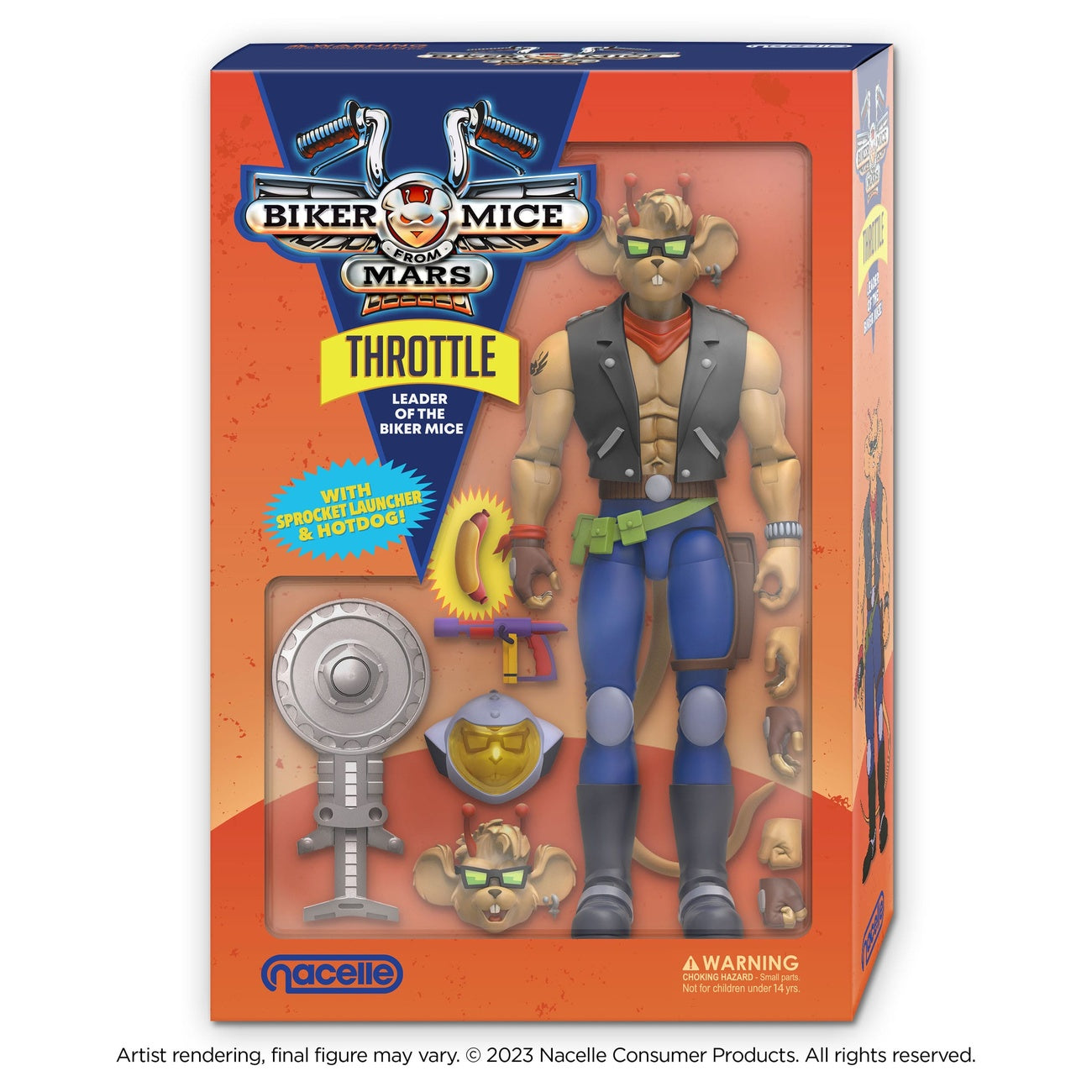 Image produit Figurine articulée Biker Mice From Mars Throttle 18 cm