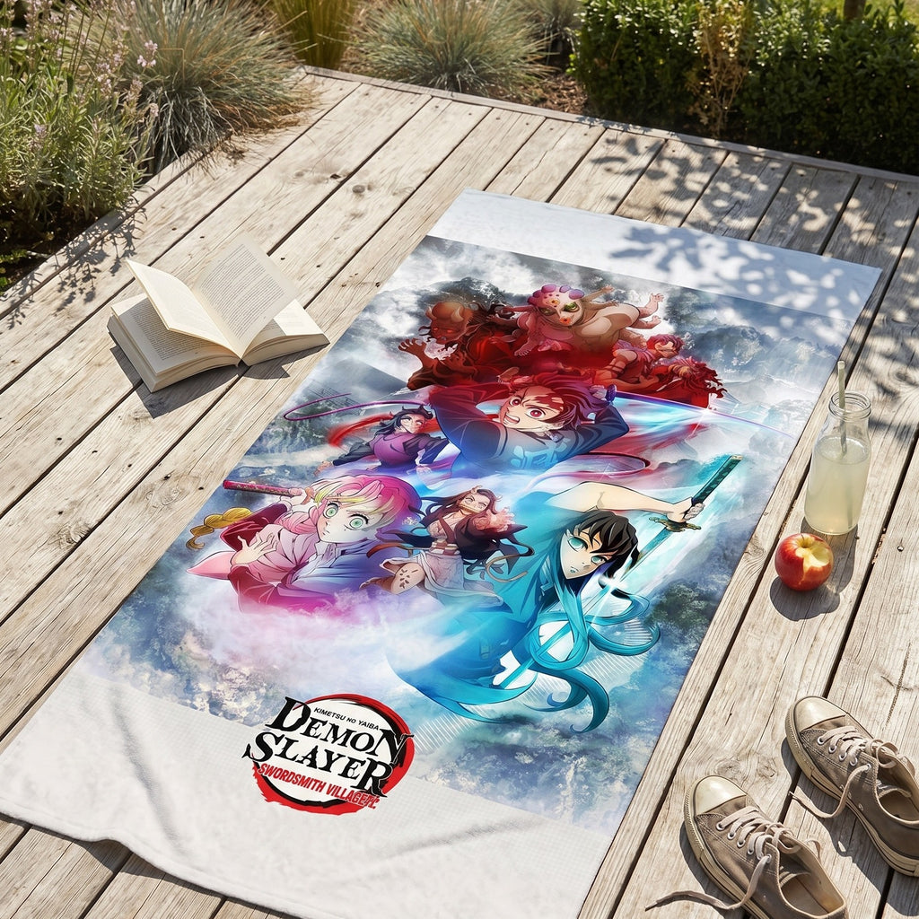 Image produit Demon Slayer: Kimetsu no Yaiba Serviette Swordsmith Village Arc 150 x 75 cm