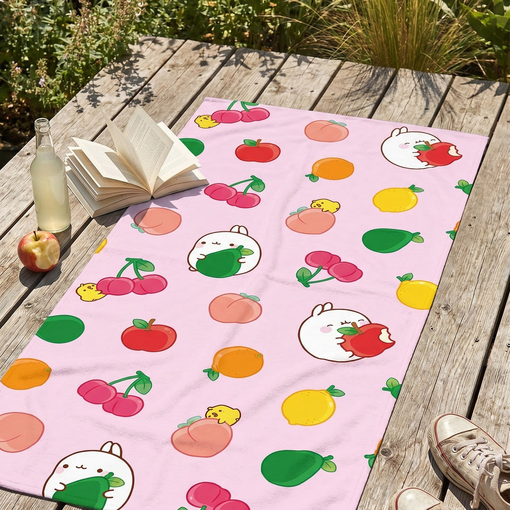 Image produit Serviette Molang Fruits 150 x 75 cm