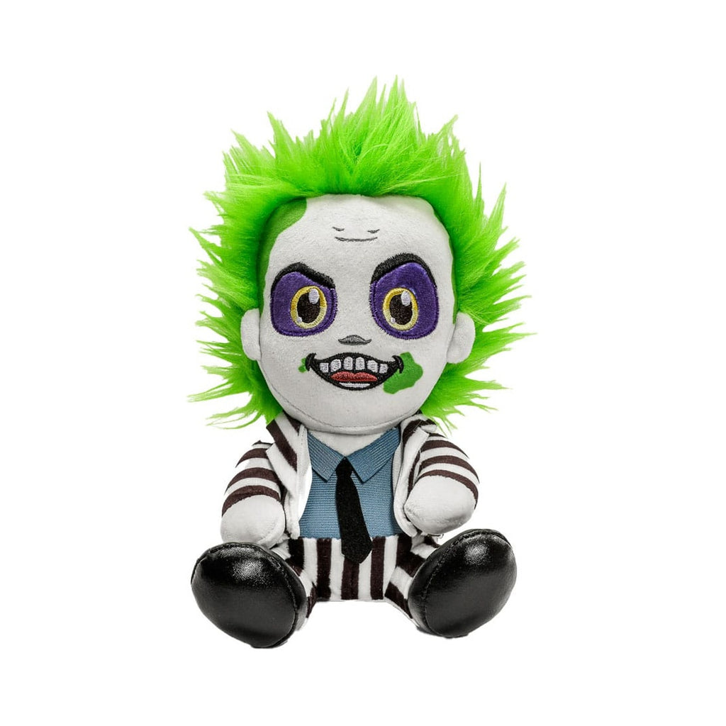 Image produit Peluche Beetlejuice Phunny Beetlejuice assis avec tenue rayée 18 cm