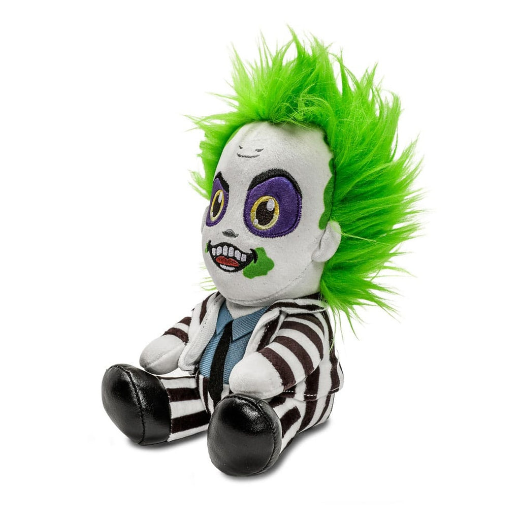 Image produit Peluche Beetlejuice Phunny Beetlejuice assis avec tenue rayée 18 cm
