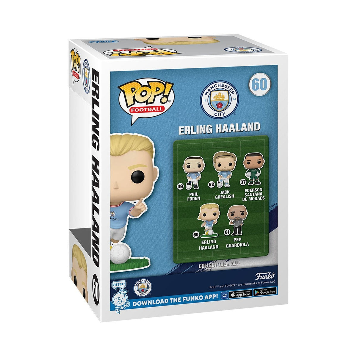 Image produit EFL POP! Figurine en vinyle Football ManCity - Erling Haaland 9 cm