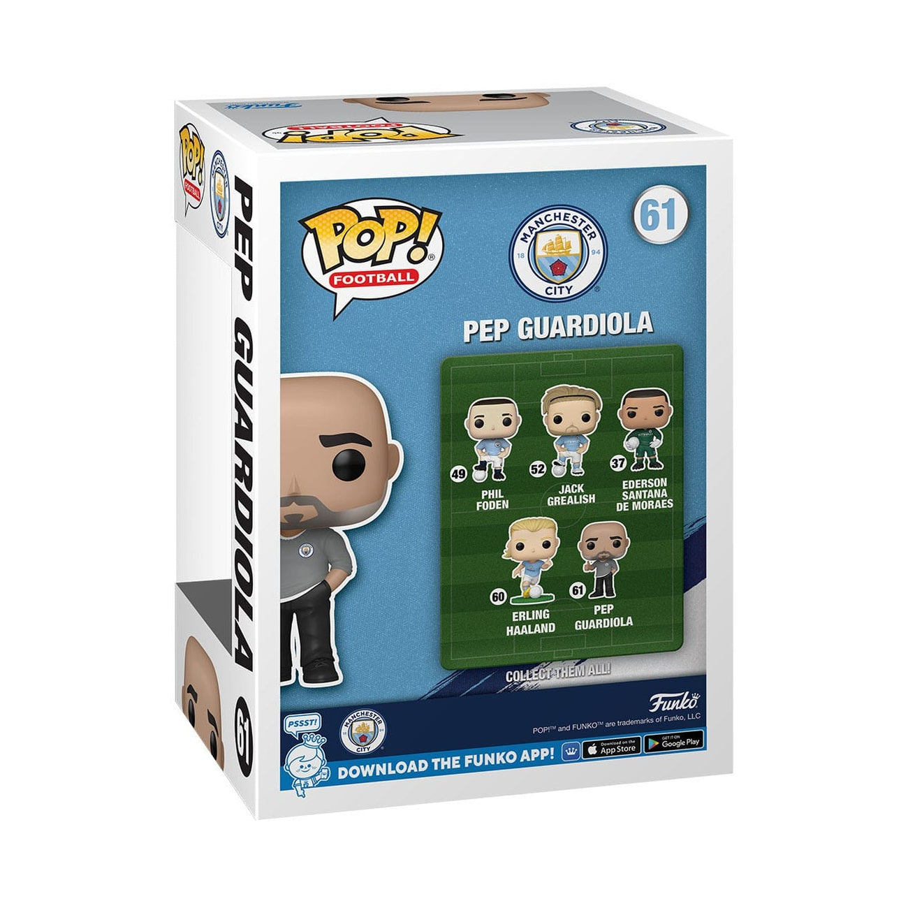 Image produit EFL POP! Football figurine vinyle ManCity - Pep Guardiola 9 cm