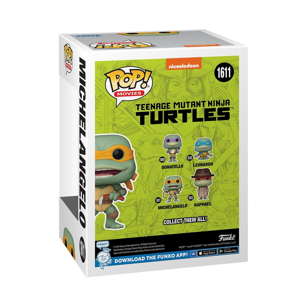 Image produit Teenage Mutant Ninja Turtles POP! Movies figurine en vinyle Michelangelo Sausage Link Nunchucks 9 cm