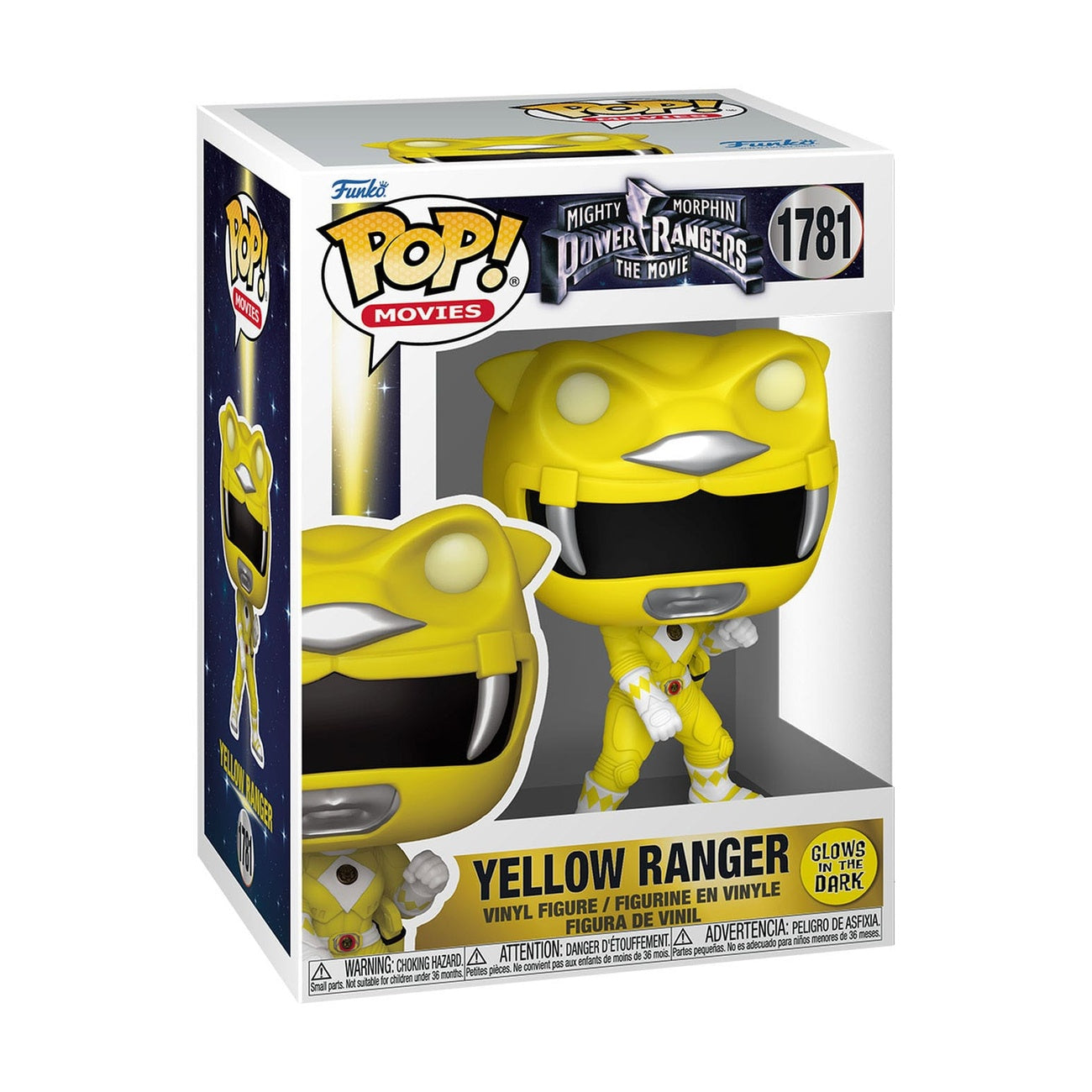 Image produit Power Rangers – Le Film Figurine POP! Movies Vinyl Yellow Ranger (GITD) 9 cm