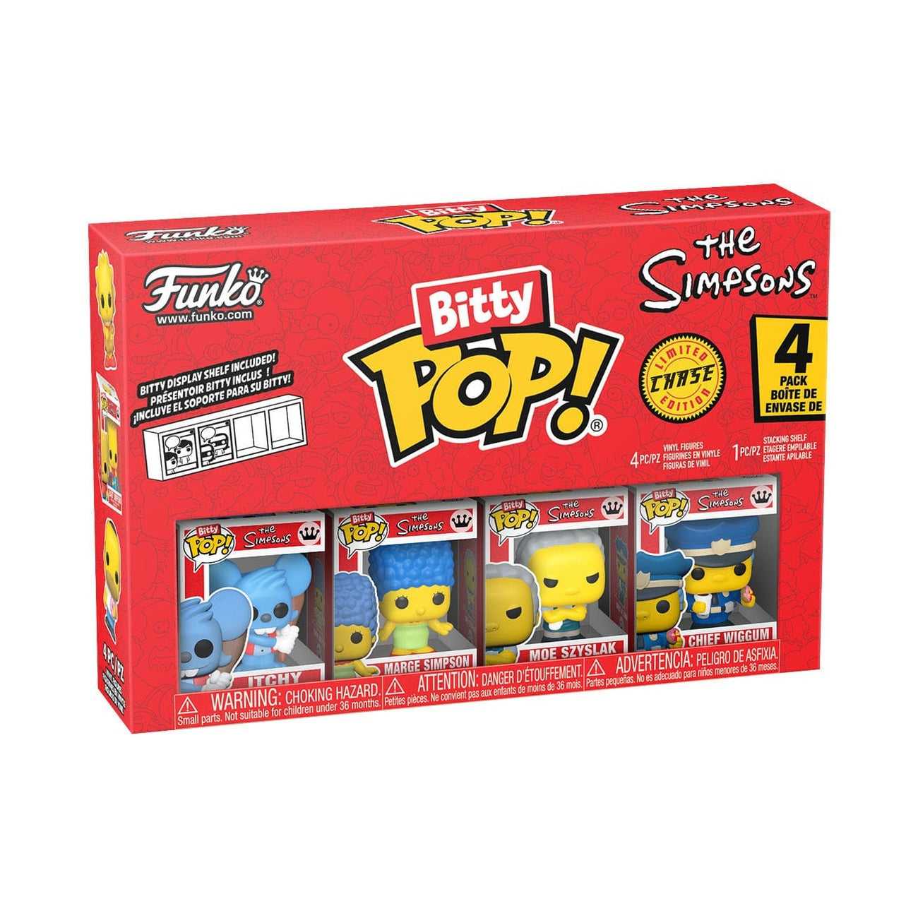 Image produit Les Simpson Bitty POP! Figurines en vinyle Pack de 4 Series 2 2 cm