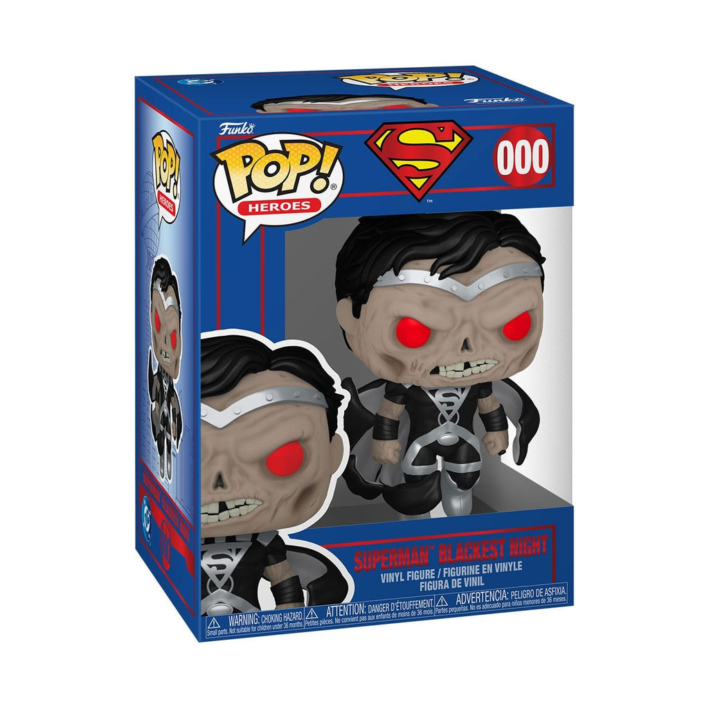 Image produit DC Comics POP! Heroes figurine en vinyle Superman Blackest Night 9 cm