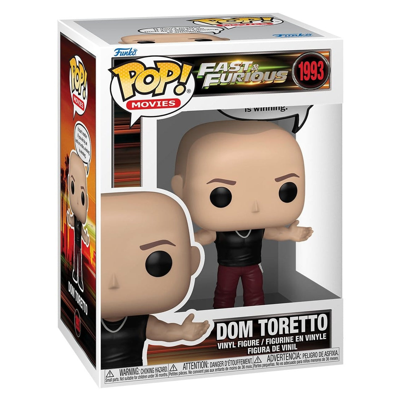 Image produit Fast & Furious POP! Sayings figurine en vinyle Dominic Toretto 9 cm