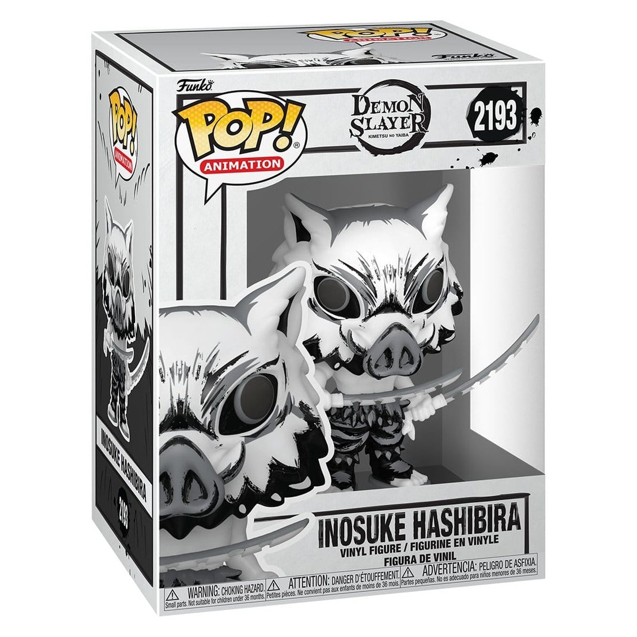 Image produit Demon Slayer: Kimetsu no Yaiba POP! Animation Figurine Vinyle Inosuke (Sumi-Ink) 9 cm
