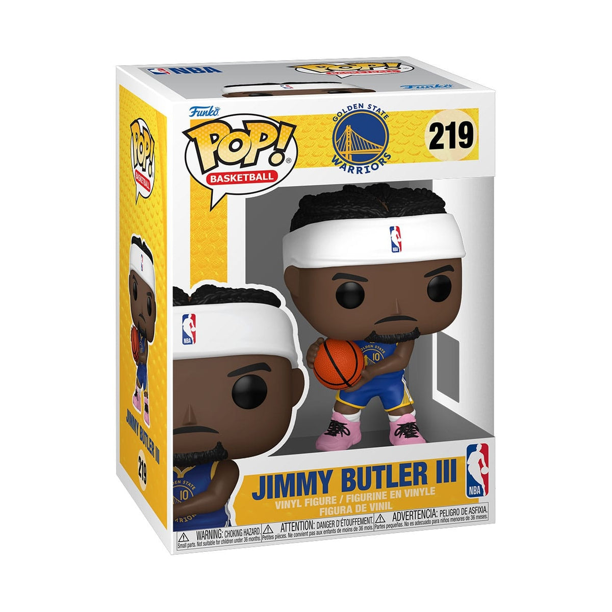 Image produit NBA POP! Figurine en vinyle Basketball Golden State Warriors : Jimmy Butler III (Tenue Icon Edition 2025) 9 cm