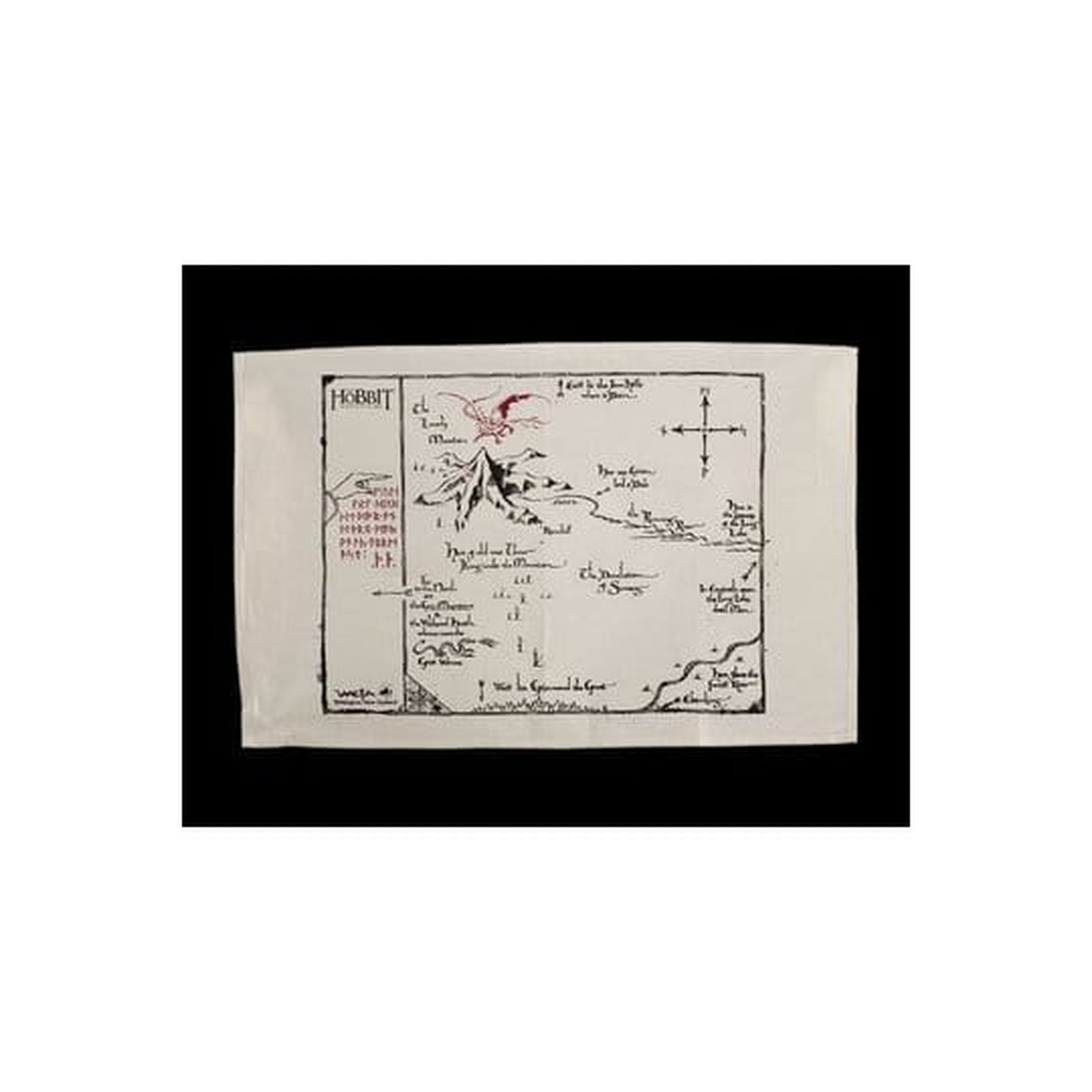 Image produit Le Hobbit Torchón Carte de Thorin 72 cm