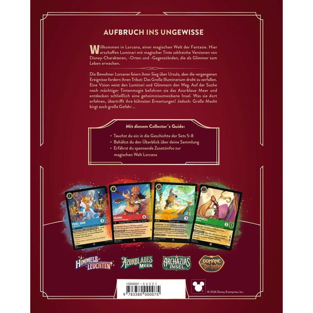 Image produit Disney Lorcana JCE Livre Guide officiel du Collectionneur : Sets 5-8 *Version allemande*