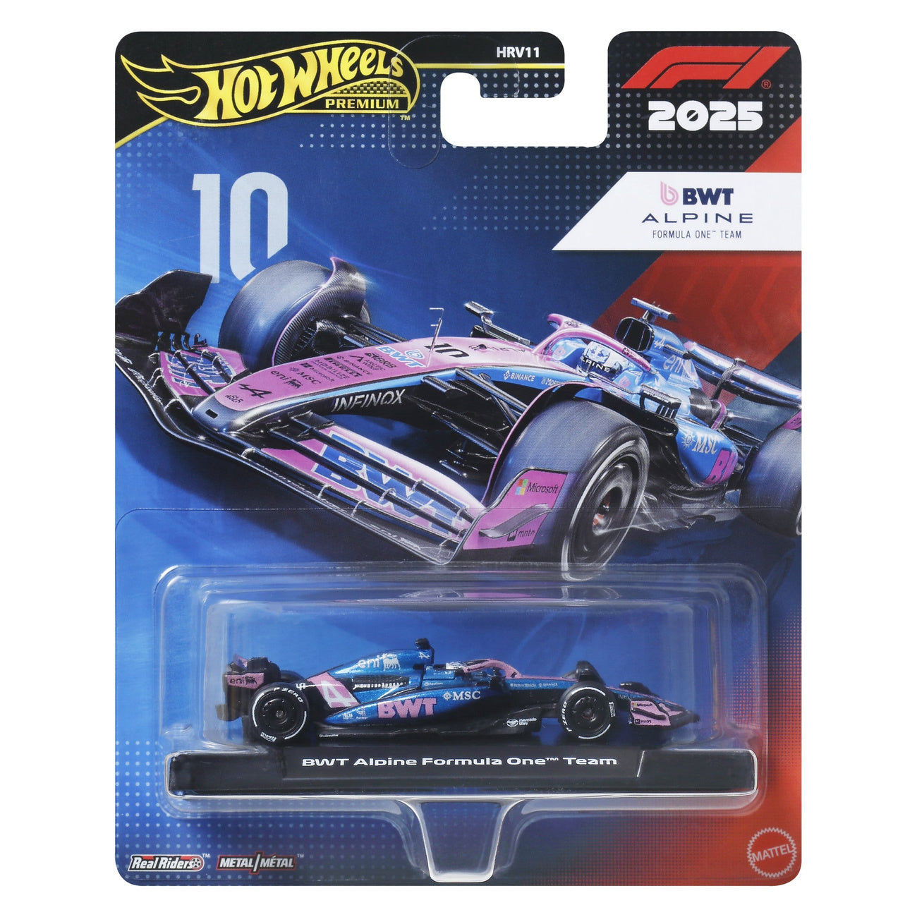 Image produit Formule 1 Hot Wheels véhicule Premium Die-Cast 1:64 Team Alpine : Pilote 1