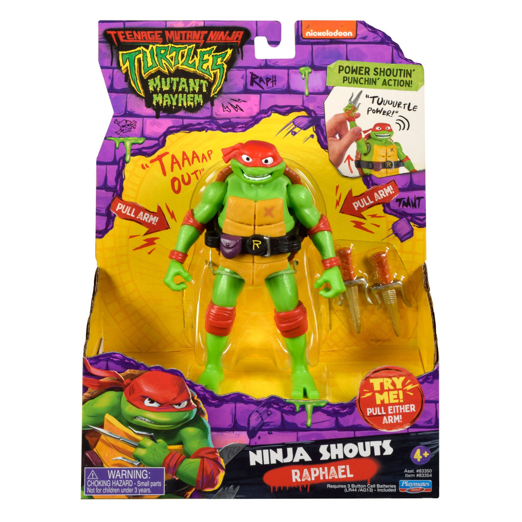 Image produit Teenage Mutant Ninja Turtles : Mutant Mayhem Ninja Shouts figurine d’action Raphael 14 cm