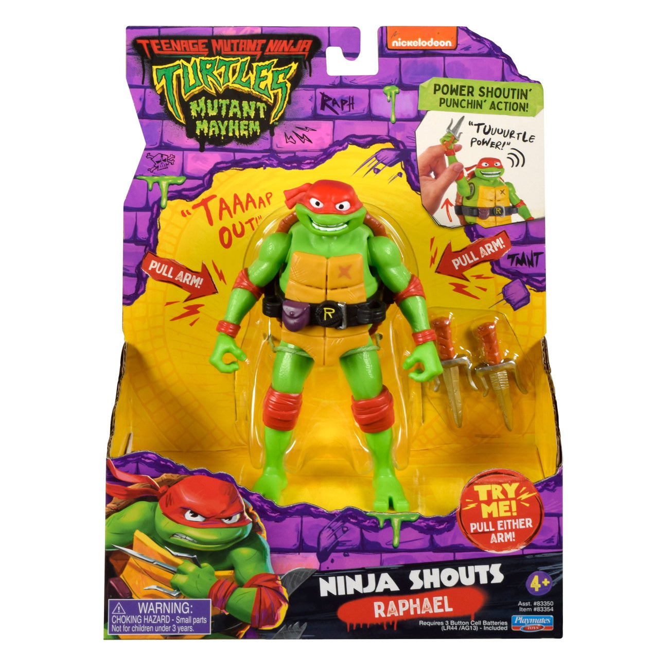 Image produit Teenage Mutant Ninja Turtles : Mutant Mayhem Ninja Shouts figurine d’action Raphael 14 cm