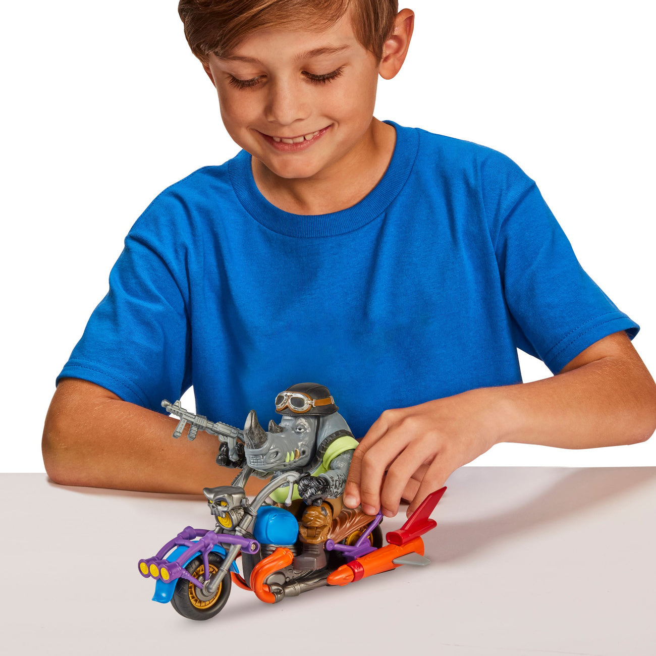 Product image Teenage Mutant Ninja Turtles Action Figure with Vehicle Rocksteady & Chopper 12 cm