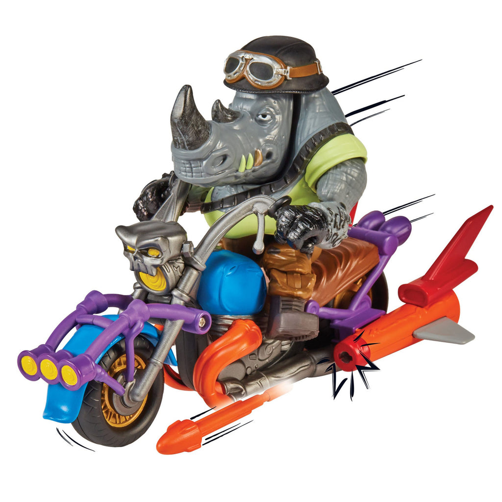 Product image Teenage Mutant Ninja Turtles Action Figure with Vehicle Rocksteady & Chopper 12 cm