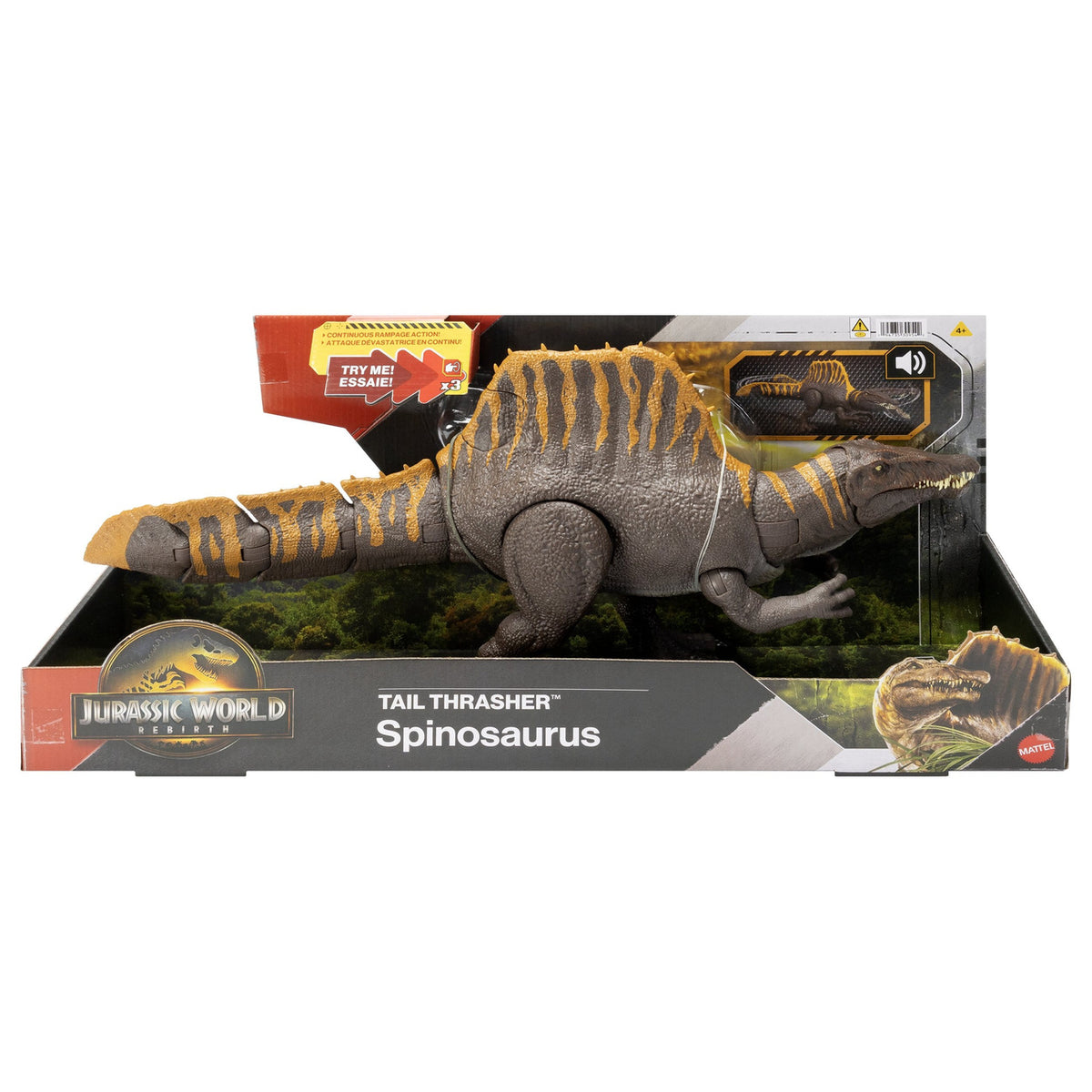 Image produit Jurassic World : La Renaissance figurine articulée Tail Thrasher Spinosaurus 55 cm