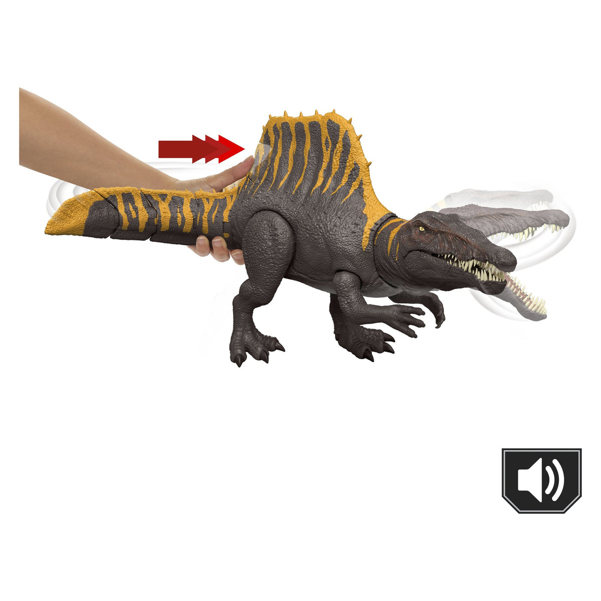 Image produit Jurassic World : La Renaissance figurine articulée Tail Thrasher Spinosaurus 55 cm