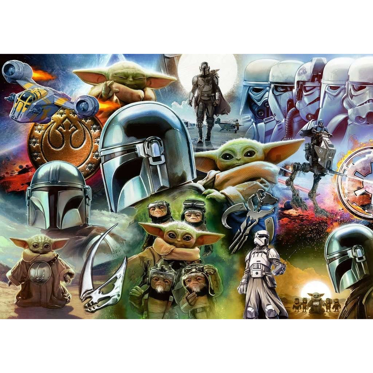 Image produit Puzzle The Mandalorian et Grogu (1000 pièces)