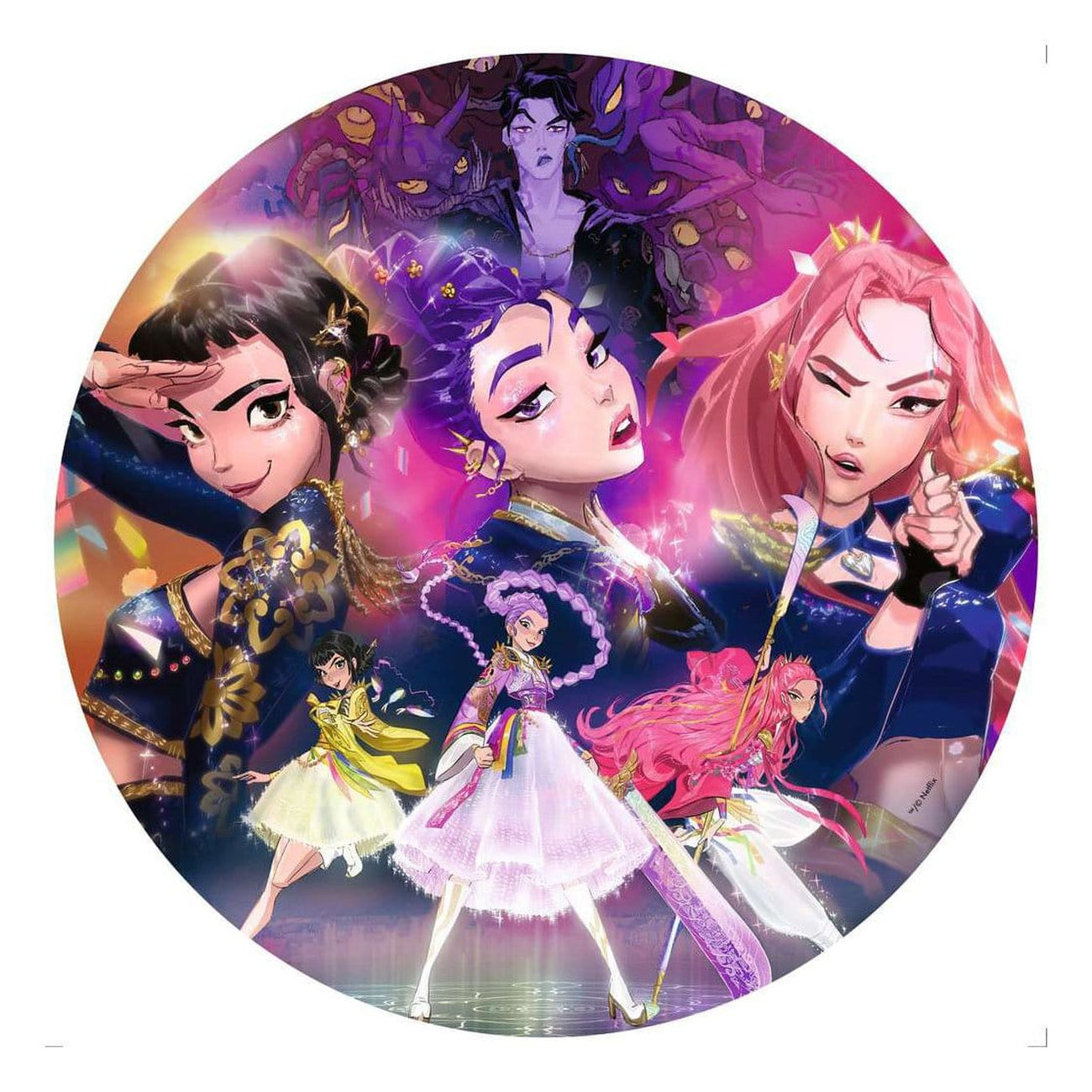 Image produit KPop Demon Hunters Puzzle rond For the fans! (500 pièces)