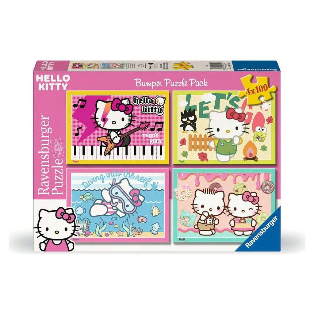 Image produit Puzzles Hello Kitty lot de 4 En avant, Hello Kitty ! (4x100 pièces)
