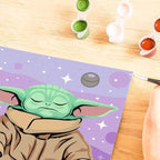 Image produit Star Wars : The Mandalorian CreArt peinture par numéros Grogu méditant