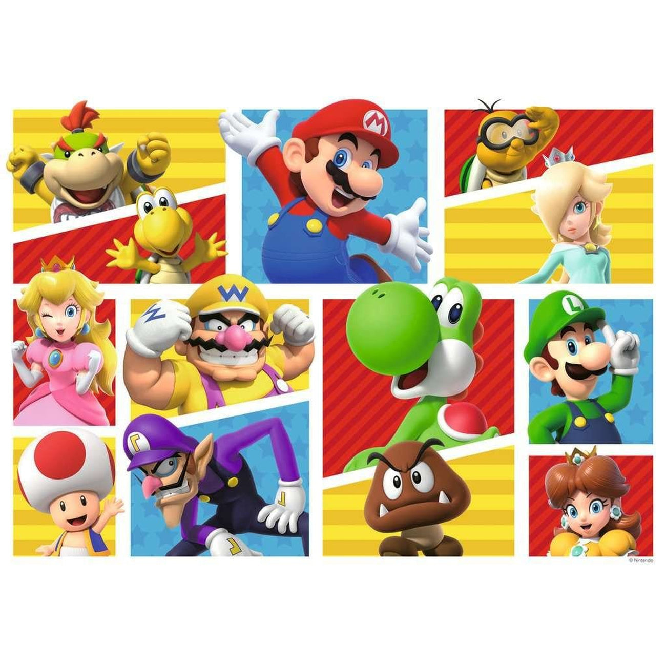 Image produit Super Mario Giant Floor Puzzle Amis et ennemis de Mario (125 pièces)