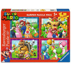 Image produit Super Mario Puzzles lot de 4 C’est l’heure de Mario ! (4x100 pièces)