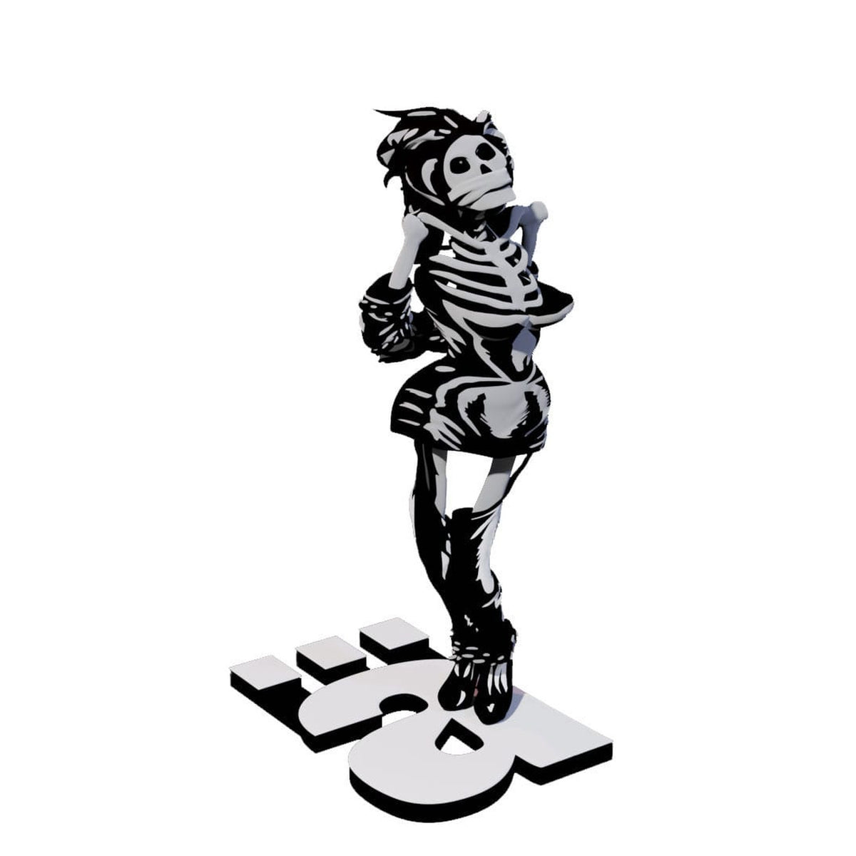 Image produit Die Ärzte Statue 1/10 Gwendoline Squelette 17 cm