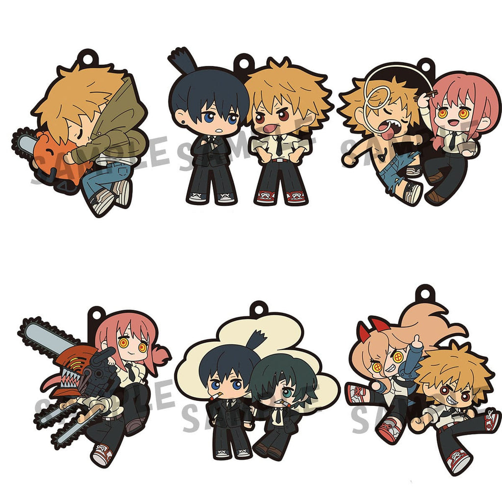 Image produit Chainsaw Man Rubber Mascot Buddycolle porte-clés en caoutchouc 6 cm assortiment (6)