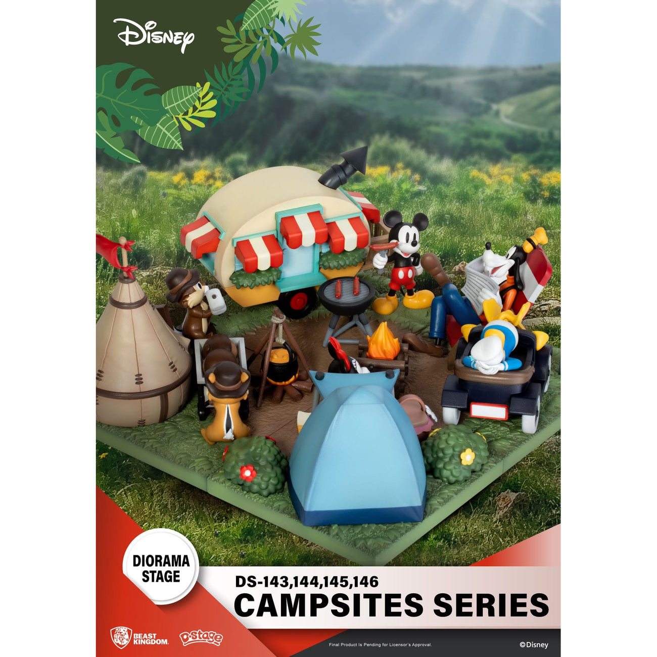 Image produit Disney D-Stage Campsite Series Diorama PVC Tic & Tac 10 cm