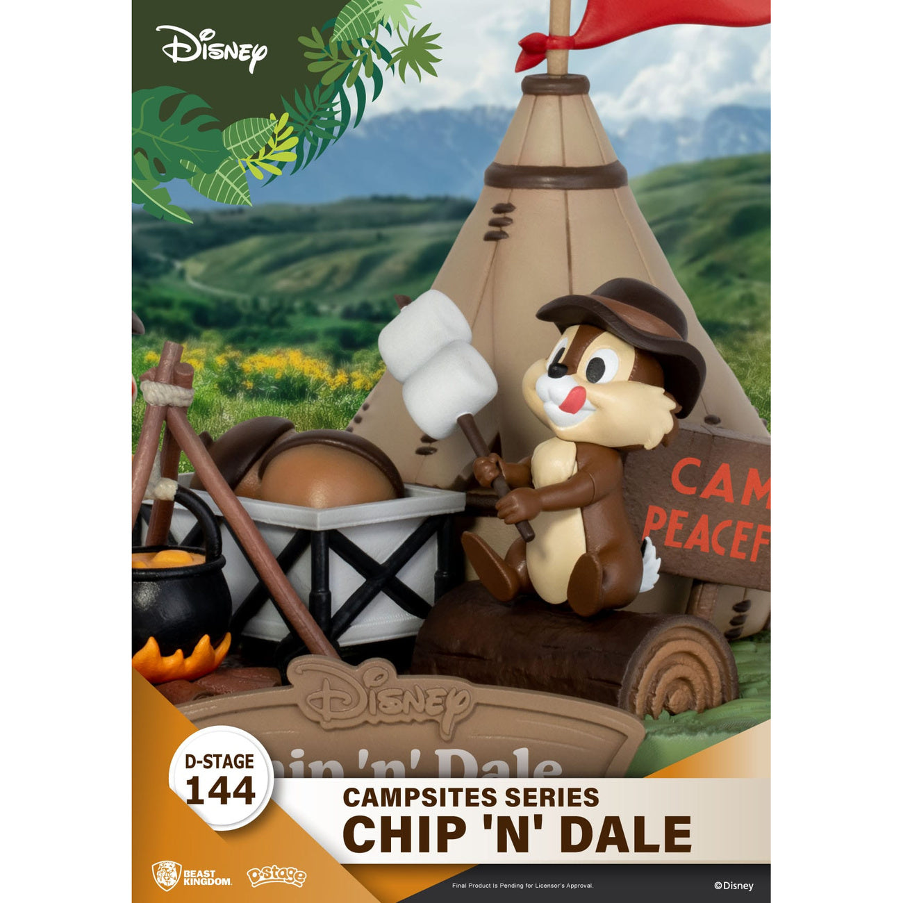 Image produit Disney D-Stage Campsite Series Diorama PVC Tic & Tac 10 cm