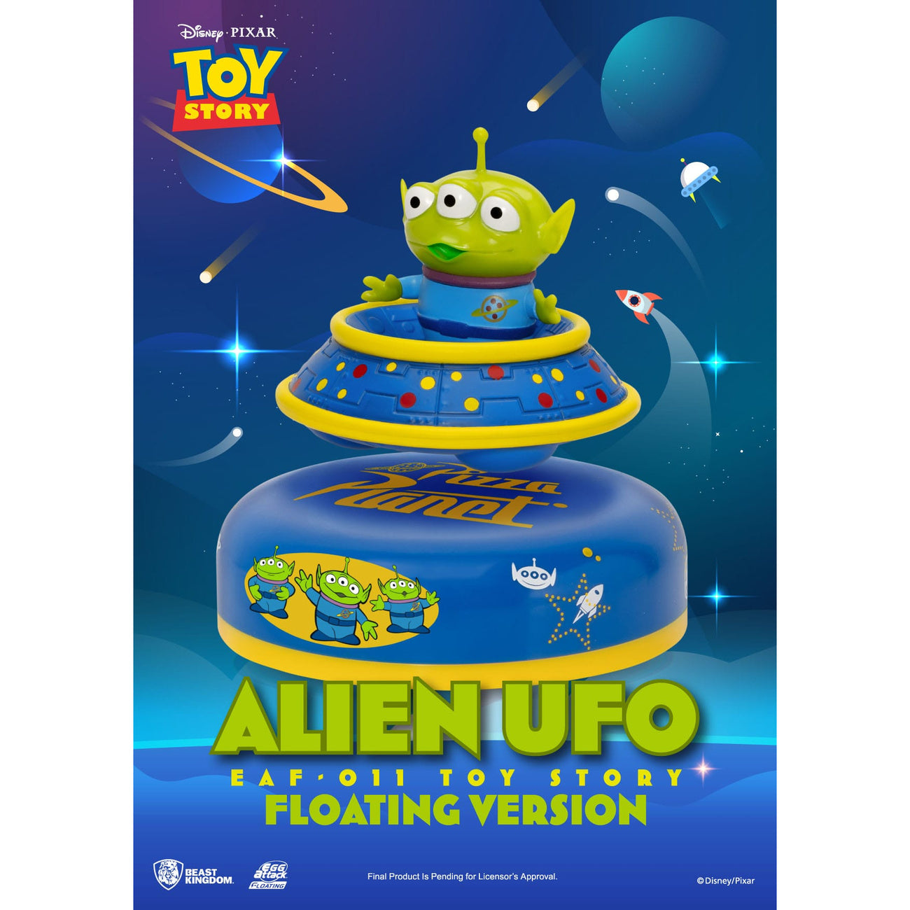 Image produit Toy Story Egg Attack modèle flottant Alien UFO 6 cm