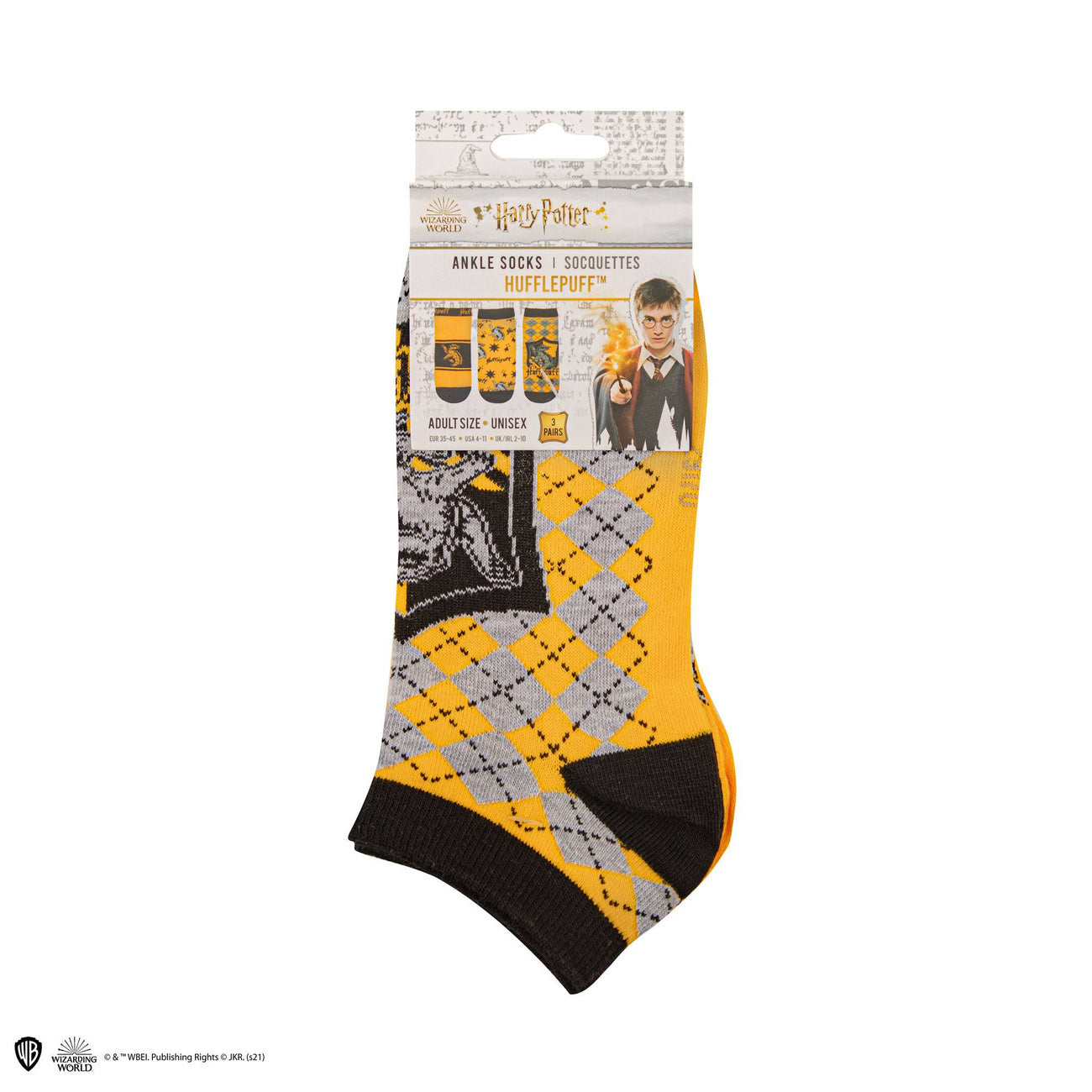 Image produit Harry Potter Chaussettes basses 3-pack Poufsouffle