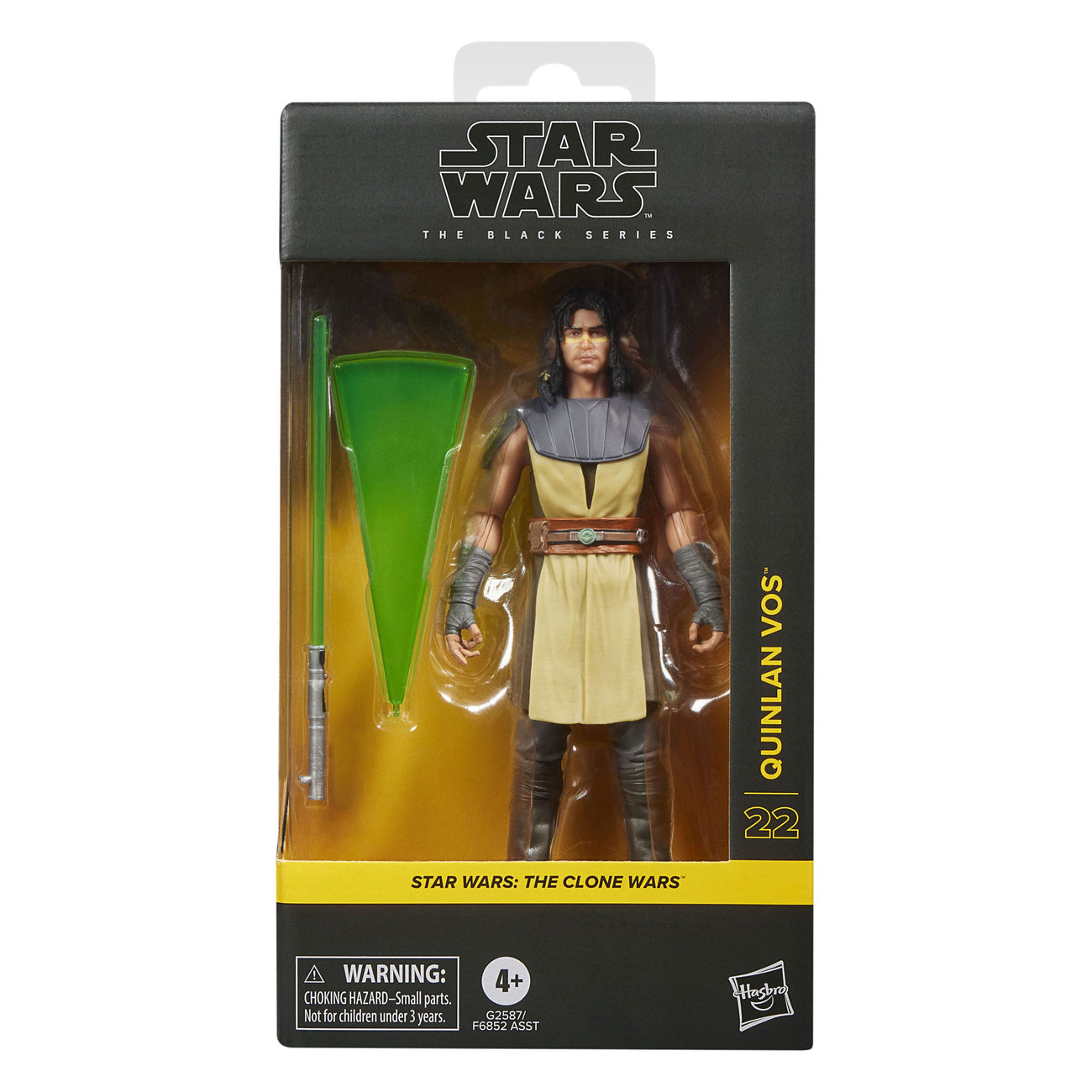 Image produit Star Wars : The Clone Wars figurine Black Series Quinlan Vos 15 cm