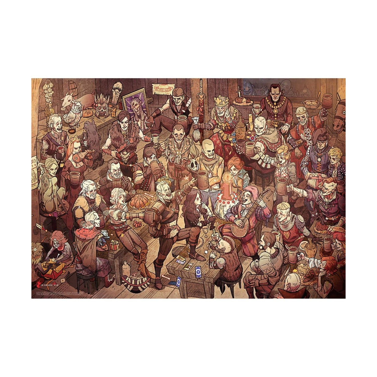 Image produit The Witcher Puzzle Birthday (1000 pièces)