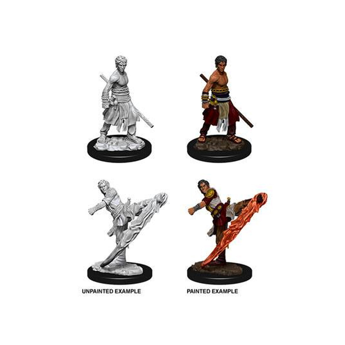 Image produit D&D Nolzur's Marvelous Miniatures Figurines non peintes Male Half-Elf Monk Carton principal (6)