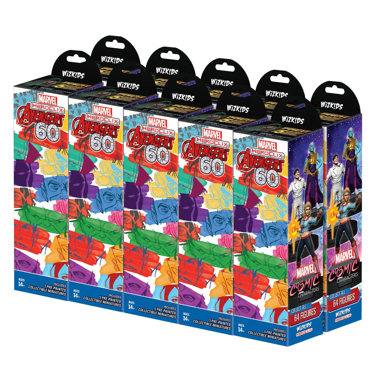 Image produit Marvel HeroClix : Avengers 60th Anniversary Booster Brick (10)