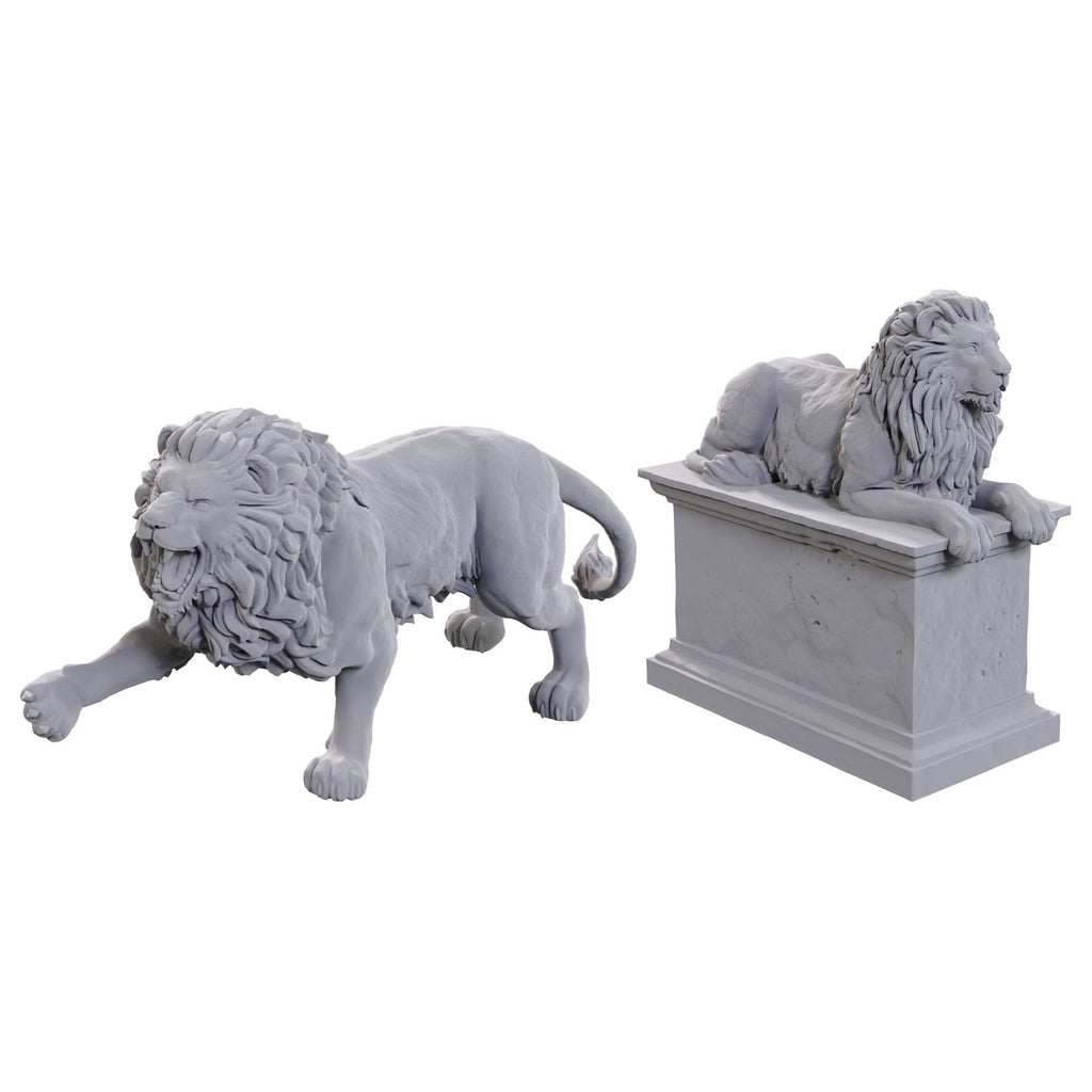 Image produit WizKids Deep Cuts Miniatures pack de 2 non peint Stone Lion