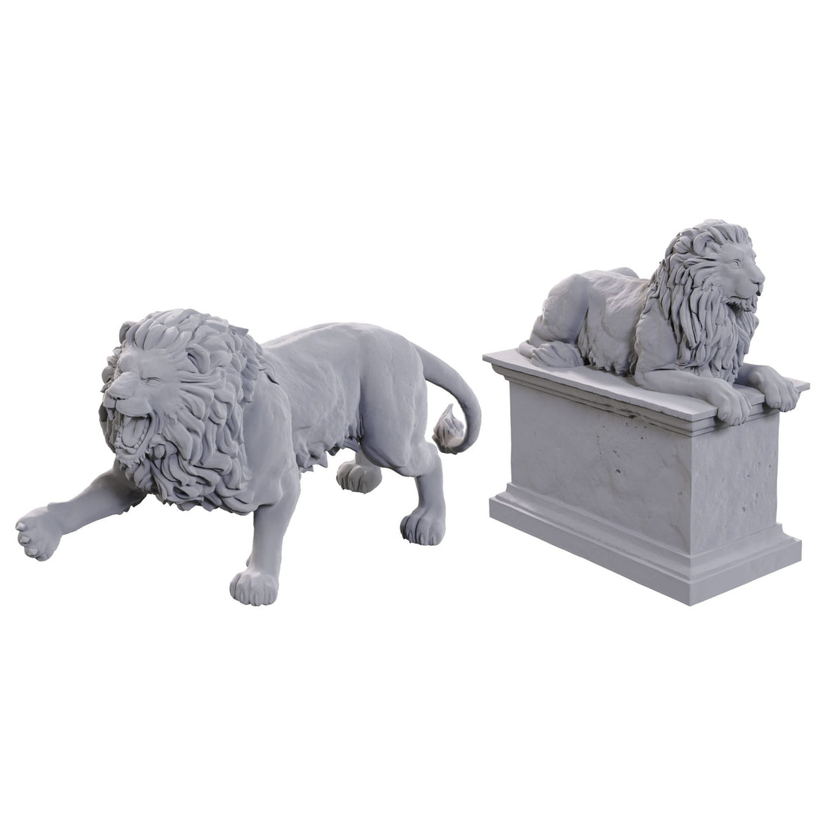 Image produit WizKids Deep Cuts Miniatures pack de 2 non peint Stone Lion