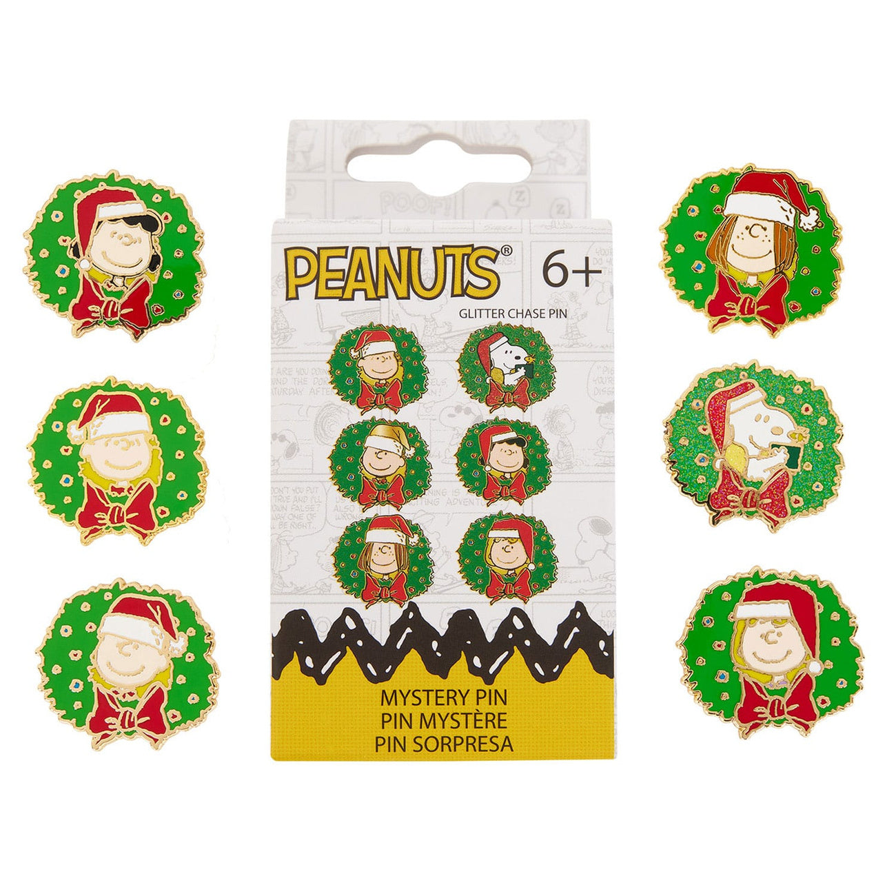 Image produit Peanuts by Loungefly Pin's émaillés Blind Box Snoopy and Friends Holiday assortiment (12)
