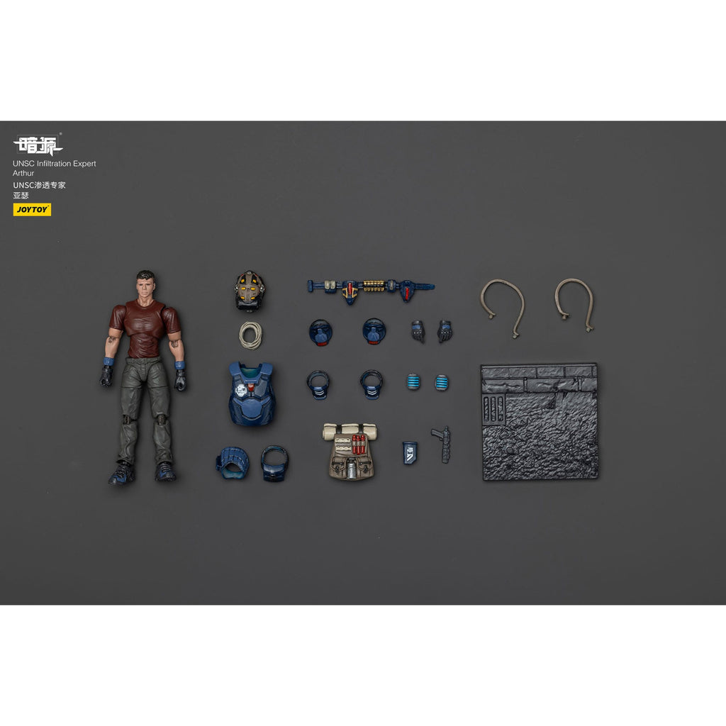 Image produit Figurine articulée UNSC Dark Source Infiltration Expert Arthur 7 cm