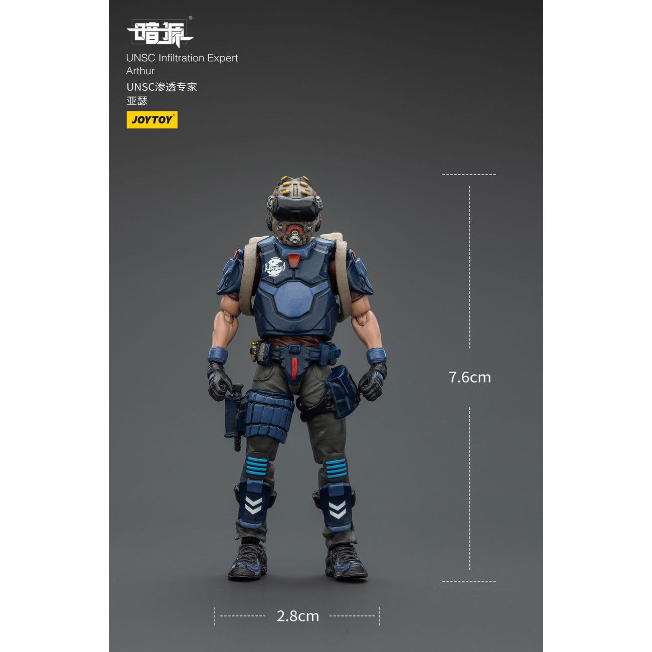 Image produit Figurine articulée UNSC Dark Source Infiltration Expert Arthur 7 cm