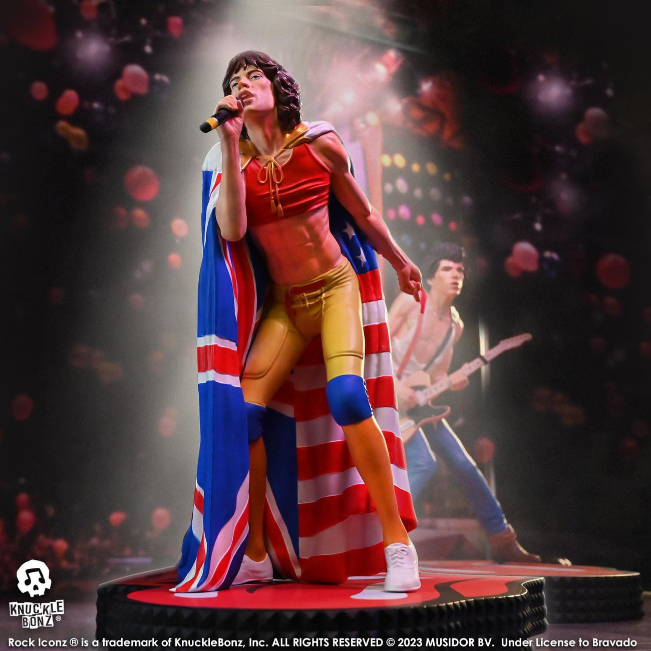 Image produit The Rolling Stones Rock Iconz Statue Mick Jagger (Tattoo You Tour 1981) 22 cm