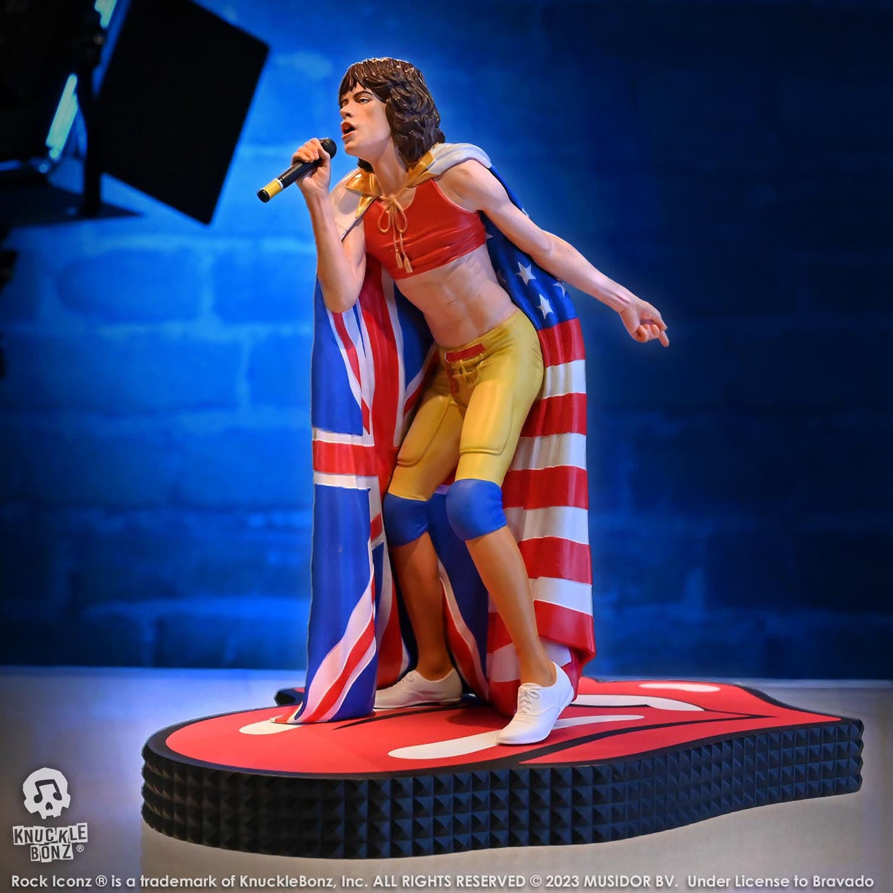 Image produit The Rolling Stones Rock Iconz Statue Mick Jagger (Tattoo You Tour 1981) 22 cm