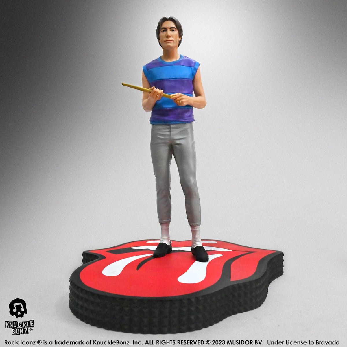 Image produit The Rolling Stones Rock Iconz Statue Charlie Watts (Tattoo You Tour 1981) 22 cm
