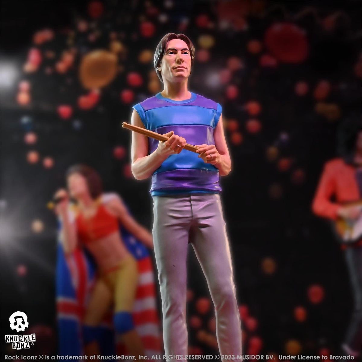 Image produit The Rolling Stones Rock Iconz Statue Charlie Watts (Tattoo You Tour 1981) 22 cm