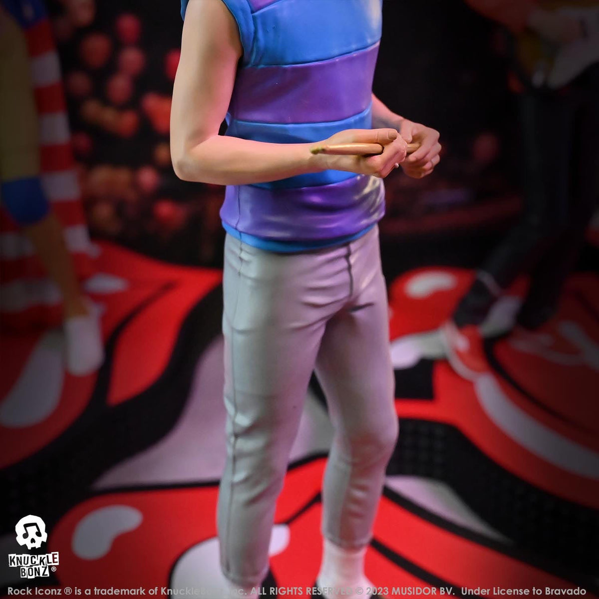 Image produit The Rolling Stones Rock Iconz Statue Charlie Watts (Tattoo You Tour 1981) 22 cm