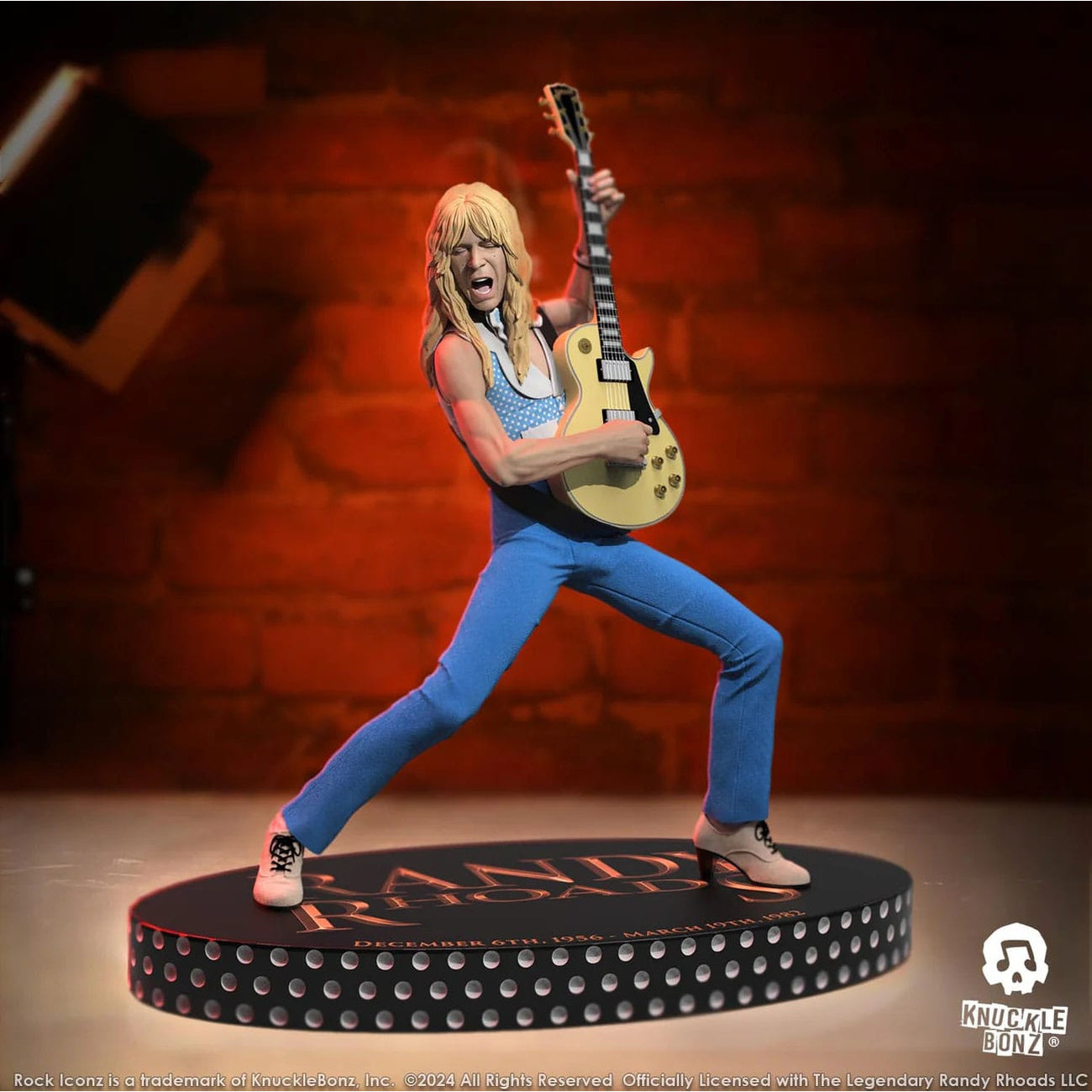 Product image Randy Rhoads IV Rock Iconz Statue The Early Years Blue Version 24 cm